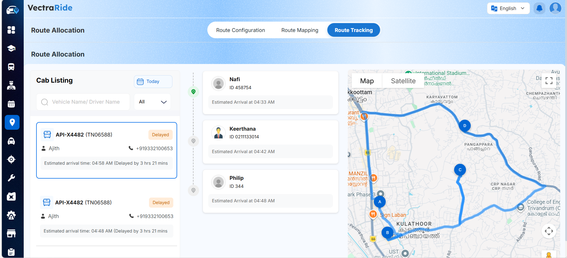 Fleet Management System - Driver & Vehicle Tracking