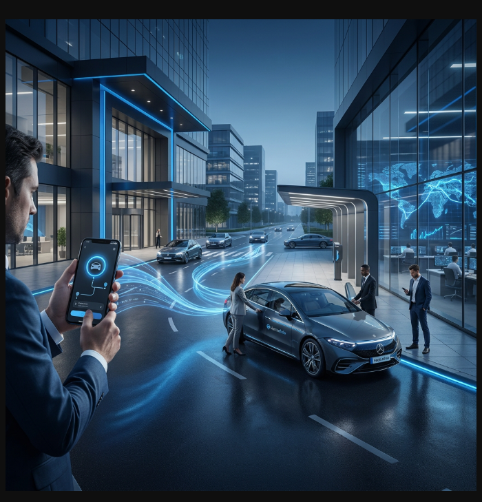 Employee transportation management system dashboard in VectraRide