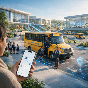 School transport management system guide illustration