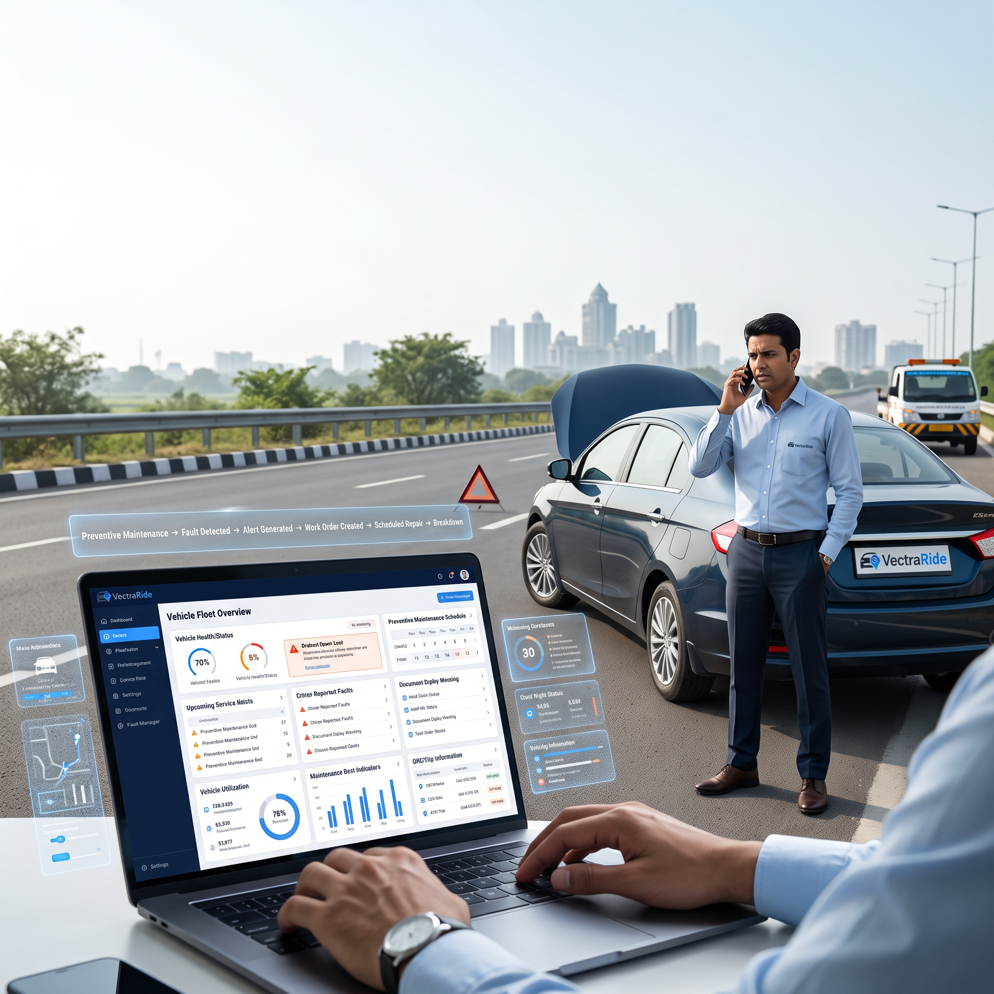 Fleet management system prevent costly vehicle breakdowns